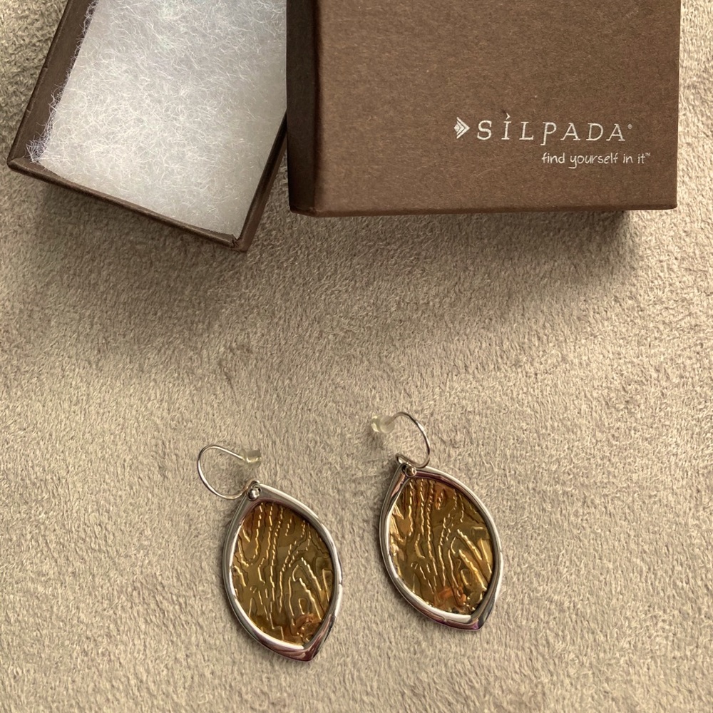 SILPADA STERLING SILVER TIMBER EARRINGS